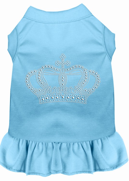 Rhinestone Crown Dress Baby Blue XL